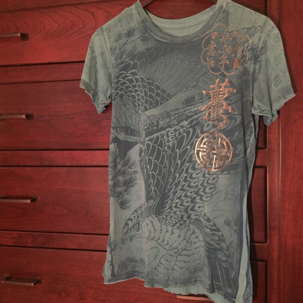 Blue koi fish T-shirt